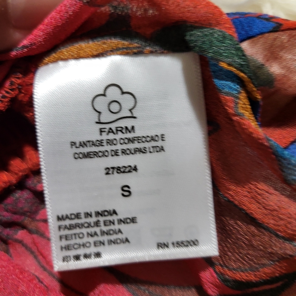 Farm x Anthropologie Smocked Mini Dress Size Small - Picture 10 of 16